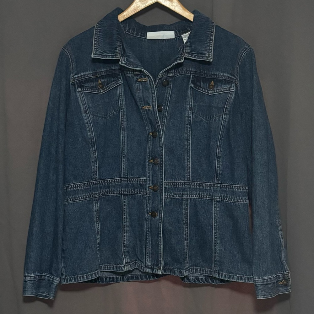 Liz Claiborne Dark Blue Jean Jacket